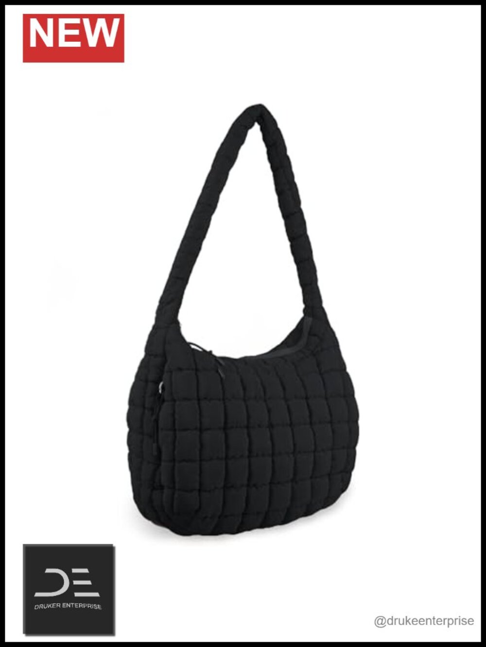 Quilted Puffer Tote Bag Crossbody Shoulder Bag Lightweight Nylon Hobo Bag